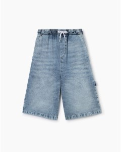 Джинсовые шорты Comfort с хлястиком для мальчика Gloria jeans