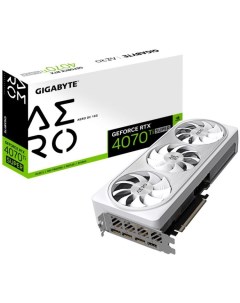 Видеокарта PCI-E GeForce RTX 4070 Ti SUPER AERO OC (GV-N407TSAERO OC-16GD) 16GB GDDR6X 256bit 5nm 2340/21000MHz HDMI/3*DP Gigabyte