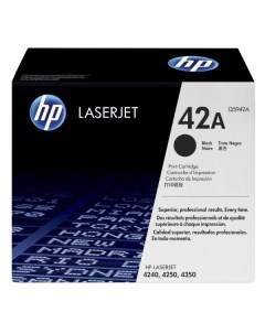 Картридж для лазерного принтера HP 42A Q5942A черный 42A Q5942A черный Hp