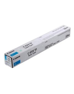Картридж для лазерного принтера Canon C EXV51L C 0485C002 голубой C EXV51L C 0485C002 голубой