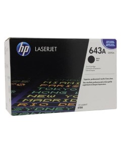 Картридж для лазерного принтера HP 643A Q5950A черный 643A Q5950A черный Hp