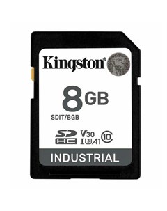 Карта памяти 8Gb Industrial Micro Secure Digital HC UHS I U3 V30 A1 Class 10 SDIT 8GB Kingston