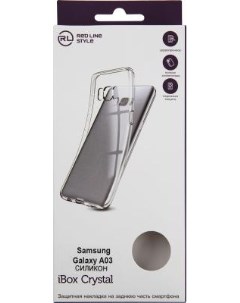 Чехол клип кейс Redline для Samsung Galaxy A03 iBox Crystal прозрачный УТ000029855 Red line