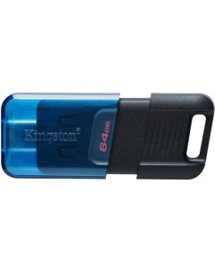 Флешка 64Gb DT80M 64GB USB 3 2 USB Type C черный синий Kingston