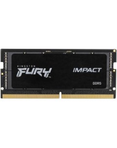 Оперативная память для ноутбука 16Gb 1x16Gb PC5 44800 5600MHz DDR5 SO DIMM CL40 Fury Impact KF556S40 Kingston