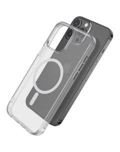 Накладка для Apple iPhone 15 Pro Max No Brand Clear Case MagSafe Прозрачная накладка для Apple iPhon Чехольчикофф