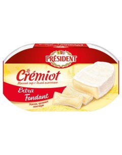 Сыр мягкий с белой плесенью Extra Fondant БЗМЖ 200 г President