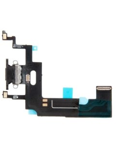 Шлейф разъема питания для iPhone XR черный Vbparts