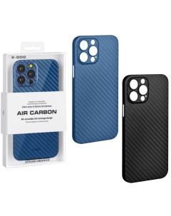 Чехол iPhone 13 Pro Max Air Carbon цвет синий K-doo