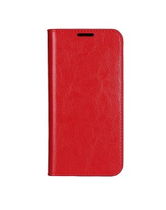 Чехол книжка для iPhone 11 боковой экокожа красный X-case