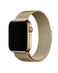 Ремешок для Apple Watch Миланская петля 42 44 45 мм 1 7 SE золото металлический Nobrand