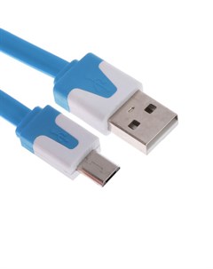 Кабель DCC328 microUSB USB зарядка передача данных 1 м плоский красный Oxion