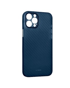 Чехол iPhone 14 Pro Air Carbon синий IS004949 K-doo
