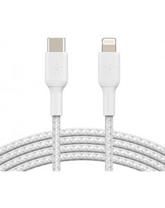 Кабель для iPod iPhone iPad Boost Charge USB C Lightning 2m CAA004bt2MWH White Belkin