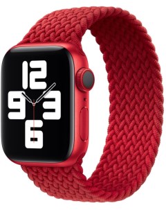 Ремешок на руку для Apple Watch 42 44 45 49 мм нейлоновый эластичный 10 красный Nobrand