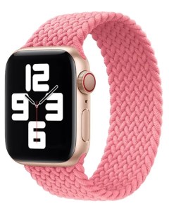 Ремешок на руку для Apple Watch 42 44 45 49 мм нейлоновый эластичный 10 розовый Nobrand