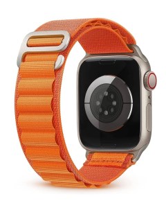 Ремешок на руку для Apple Watch 42 44 45 49 мм тканевый оранжевый Nobrand