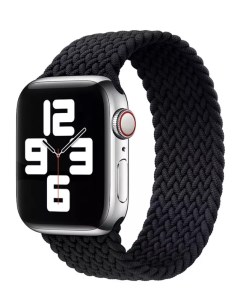Ремешок на руку для Apple Watch 38 40 41 мм нейлоновый эластичный 6 черный Nobrand
