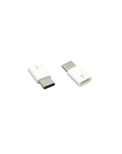 Переходник адаптер Micro USB USB TYPE C Белый Оем