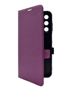 Чехол книжка для Samsung Galaxy S24 фиолетовый Miuko