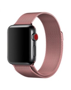 Ремешок на руку для Apple Watch 42 44 45 49 мм Milanese loop розовое золото Nobrand
