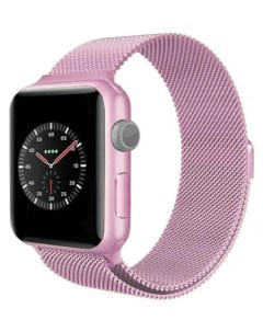 Ремешок на руку для Apple Watch 38 40 41 мм Milanese loop розовый Nobrand