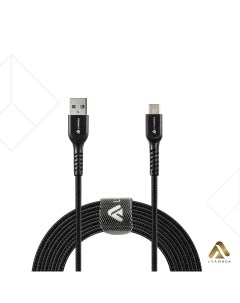 USB кабель Type C Type A 2 5м чёрный LCA25 BK Lyambda