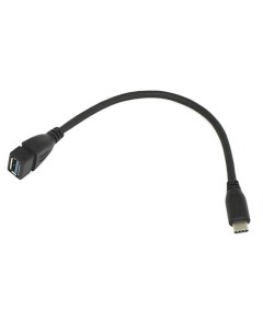 Переходник Type C на USB 3 0 OTG кабель 25см черный Vbparts