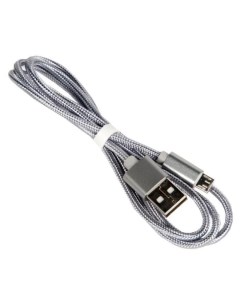 Кабель USB X2 knitted USB Micro USB 2 4А 1м серый Hoco