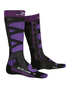 Гольфы X Socks Ski Control 4 0 Women charcoal melange purple 41 42 EU X-bionic