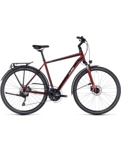 Дорожный велосипед Touring EXC год 2023 цвет Красный Белый ростовка 23 Cube