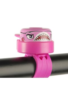 Звонок велосипедный Pink Shark детский на самокат беговел Crazy safety