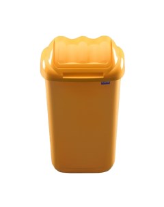 Ведро для мусора 30 л Fala жёлтое с плавающей крышкой Plafor