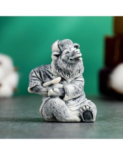 Фигура Медведь играет на ложках 63см Сувениры из мраморной крошки