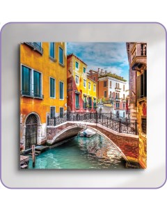 Картина на стекле Мост в Венеции AG 30 101 30х30 см Postermarket