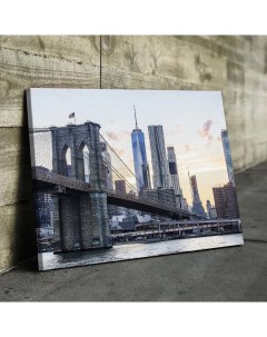 Картина Бруклинский Мост 40х60 Red panda