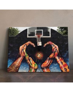 Картина Граффити Баскетбол 40х60 Red panda