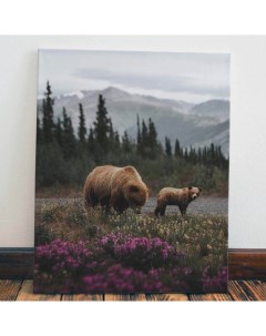 Картина Медведица И Медвежонок40x60 Red panda