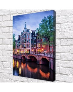 Картина Амстердамский Вечер40х60 Red panda