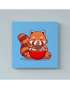 Картина Красная Панда Кушает p5357540х60 Red panda