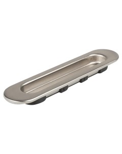 Ручка мебельная для шкафа купе 152 мм металл пластик цвет никель Nobrand