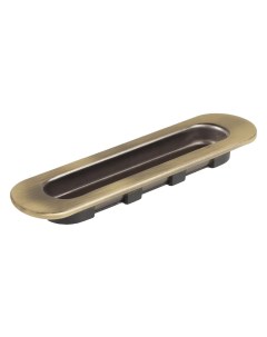 Ручка мебельная для шкафа купе 152 мм металл пластик цвет бронза Nobrand