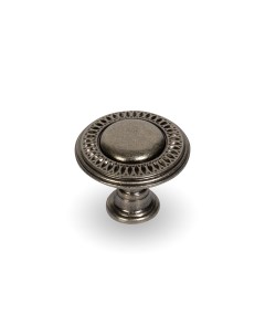 Ручка кнопка мебельная 192 античное серебро Jet