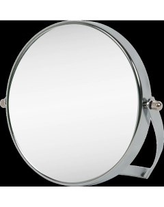 Зеркало косметическое настольное увеличительное 15 см цвет хром Two dolfins
