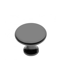 Мебельная ручка кнопка UDINE черная глянцевая Gtv