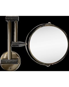 Зеркало косметическое настенное двустороннее 15 см цвет чёрный Swensa