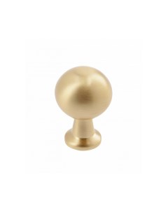 Мебельная ручка кнопка NORD золото брашированное Gtv