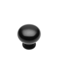 Ручка кнопка мебельная BERGAMO черная матовая Gtv