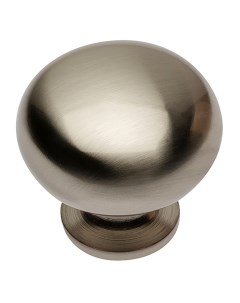 Ручка кнопка мебельная BERGAMO шлифованная сталь Gtv