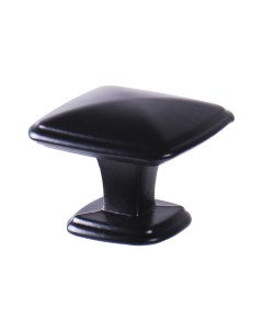 Ручка кнопка мебельная L4 knob06BL черная Larvij